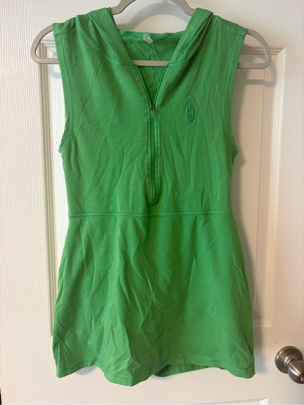 FP Movement by Free People Sleeveless Hooded Tennis Dress in Bright Green